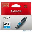 Canon CLI-451C 6524B001 Картридж для PIXMA iP7240/MG6340/MG5440, Голубой, 332стр.