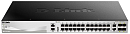 Коммутатор D-LINK DGS-3130-30TS/A2A, PROJ L2+ Managed Switch with 24 10/100/1000Base-T ports and 2 10GBase-T ports and 4 10GBase-X SFP+ ports.16K Mac address, SI