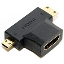 5bites HH1805FM-T Переходник HDMI F / mini + micro HDMI M