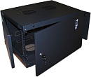 Шкаф коммутационный Lanmaster (TWT-CBWNM-12U-6X6-BK) настенный 12U 600x600мм пер.дв.металл черный