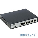 D-Link DES-1100-06MP/A1A Настраиваемый коммутатор 2 уровня с 4 портами 10/100Base-TX и 2 портами 10/100/1000Base-T (4 порта с поддержкой PoE 802.3af/8
