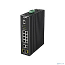 D-Link DIS-200G-12PS/A2A Промышленный управляемый коммутатор 2 уровня с 10 портами 10/100/1000Base-T и 2 портами 1000Base-X SFP (8 портов с поддержкой