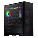Корпус XPG Bad Pack DEFENDER BLACK (DEFENDER-BKCWW) (Midi-Tower, черный, TG, 120mm fan*3)