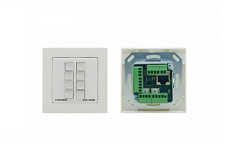 Панель управления Kramer Electronics [RC-308/EU-80/86(W)] цвет белый