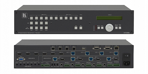 Коммутатор Kramer Electronics Матричный VP-558 11x4 HDMI и VGA бесподрывный с масштабируемыми выходами
