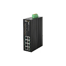 SP3012FM-L2, промышленный управлямый L2, PoE BT, 8GE+4SFP 2,5Gb