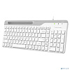 Клавиатура A4Tech Fstyler FK25 белый/серый USB slim [1530217]