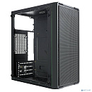 Корпус Ginzzu B171 2*USB 2.0,AU боковая панель стекло передняя сетка
