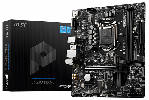 MSI B560M PRO-E Socket 1200, Intel B560, 2xDDR4, mATX, 8ch(7.1), GbLAN, VGA, HDMI