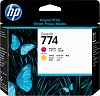 Печатающая головка HP 774 для HP DesignJet Z6810, пурпурная и желтая