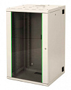 Шкаф коммутационный Lande Proline (LN-PR20U6045-BL-111) настенный 20U 600x450мм пер.дв.стекл задн.дв.стал.лист направл.под закл.гайки 100кг черный 340