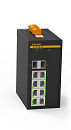 Управляемый коммутатор c 2 слотами 100/1000Base-X SFP , 8 портами 10/100Base-T(X) (разъем RJ45), два входа питания 12 В пост., 24 В пост.