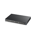 Коммутатор ZYXEL XGS2210-52HP-EU0101F L2+ XGS2210-52HP, 48xGE PoE+, 4xSFP+, стекируемый, бюджет PoE 375 Вт