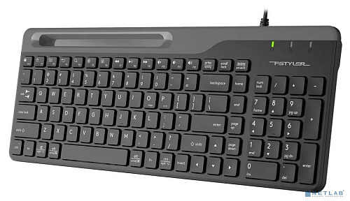 Клавиатура A4Tech Fstyler FK25 черный/серый USB slim [1530215]