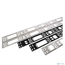 ЦМО Вертикальный кабельный органайзер в шкаф, ширина 75 мм 42U, цвет черный (ВКО-М-42.75-9005)