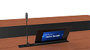 [WR-15FC (black)] Моторизированный выдвижной монитор Wize Pro Forward Conference 15.6" тонкая рамка, антибликовое покрытие, проходное питание, фикс.ци