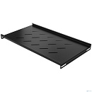 NEOMAX Полка 19"1U, для настенного шкафа 600*450; глубина полки 280мм, ширина 500мм; цвет черный (NM-SHF-1U45-101-BK)