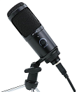 Microphone Hiper Broadcast Solo H-M001, USB interface, metal body, tripod included