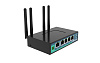 Cотовый маршрутизатор с модулем LTE CAT4 MeiG SLM770A-CE, модулем Wi-Fi 802.11 b/g/n, поддержкой VPN, 2 слотами для SIM карт, 5 Ethernet портами, пита