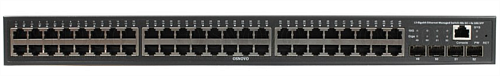 Коммутатор Gigabit Ethernet c 10G портами OSNOVO SW-48G4X-1L Управляемый L3 коммутатор Gigabit Ethernet на 48xRJ45 + 4x10G SFP+ Uplink. Порты: 48 x GE