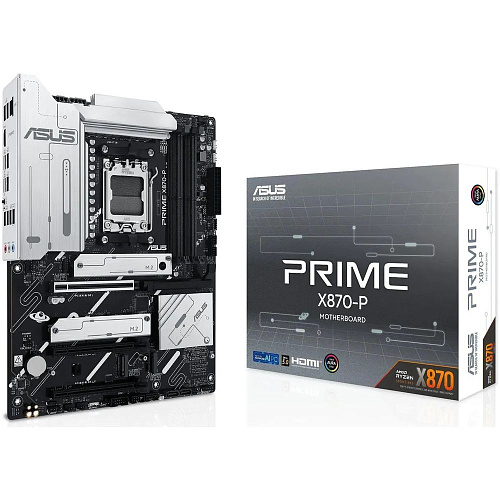Материнская плата ASUS PRIME X870-P AM5 ATX 4xDDR5 3xPCIEx16 4xM.2 2xUSB-C HDMI 2.5GLAN