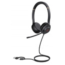 UH37 Dual UC USB-C/A Дуо, Проводная, HD звук, шумоподавление, LED-индикатор, USB-C/A