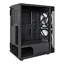 Корпус Exegate EX290157RUS Miditower i3 MATRIX-NPX600 (ATX, 600NPX 12см, 2*USB+1*USB3.0, HD аудио, черный, 2 вент. 18см с RGB подсветкой, пыле