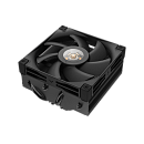 Кулер для процессора DEEPCOOL AN400 BLACK LGA1700/1200/115X/AM5/AM4 низкопрофильный 52,5 mm (27шт/кор, TDP 150W, PWM, Fan 120mm, 4 тепл. Трубок, Copp
