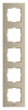 Рамка Panasonic Karre Plus WKTF08152BR-RU 5x вертикальный монтаж пластик бронзовый (упак.:1шт)