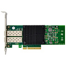 ORIENT XWT-INT520PE8 2SFP+, Сетевая карта PCI-Ex8 v2.0 2xSFP+ 10Gbps Server NIC, Intel 82599ES chipset, 10/1 Гбит/с, 2 планки крепления в комплекте (3