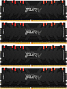 Память оперативная/ Kingston 64GB3600MHz DDR4 CL16DIMM (Kit of4)1Gx8 FURYRenegadeRGB