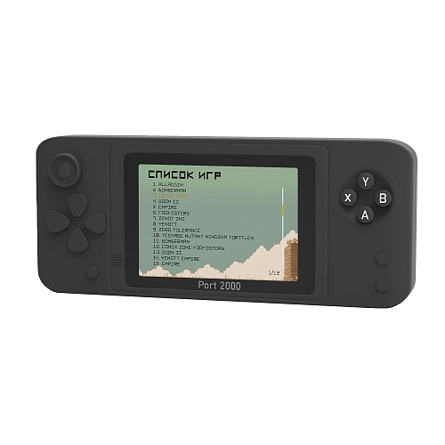 SEGA Retro Genesis Port 2000 (BL-862, 3,5 дюйма экран, 10 эмуляторов, черная, 3000+ игр, сохранения) (150098)