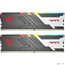 Память DDR5 2x32Gb 5200MHz Patriot PVVR564G520C40K Viper Venom RGB RTL Gaming PC5-41600 CL40 DIMM 288-pin 1.35В с радиатором Ret