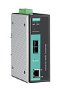 Медиаконвертер Ethernet в оптику IEEE 802.3af PoE в металлическом корпусе, многомод, разъем SC, с расширенным диапазоном температур