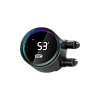 Система охлаждения/ PCCooler DA360 Pro ARGB Digital BK (300W, 360mm, LED temp., Black, ARGB/ Fans: 3x120mm, 75.8CFM, 33.7dBA, 2200RPM/ Pump height