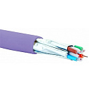 EUROLAN 19C-TA-05VL-R500 Кабель категории 6A, U/FTP, 4 пары, нг(А)-LSLTx, индивидуально экранированные пары, внутренней прокладки, фиолетовый, катушка