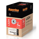 Hyperline UUTP4-C5E-S24-IN-LSZH-BK-305 Кабель витая пара, неэкранированная U/UTP, категория 5e, 4 пары (24 AWG), одножильный (solid), LSZH, нг(А)-HF,