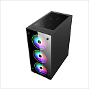 Корпус 1STPLAYER V3-A-4G6 FIRE DANCING V3-A / ATX, tempered glass / 4x 120mm LED fans inc. / V3-A-4G6