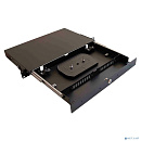 Cabeus ODF-19-2FP-16SC-K-BK-T Кросс оптический стоечный выдвижной, с замком, 19, до 16 портов SC(DLC), кассета - 1шт., черный