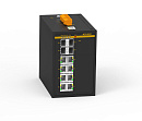 Управляемый коммутатор c 4 слотами 100/1000Base-X SFP , 8 портами 10/100/1000Base-T(X) (разъем RJ45), два входа питания 12 В пост., 24 В пост., PROF