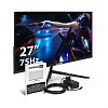 Монитор безрамочный с аудио выходом 27" ExeGate SmartView ES2707CA (IPS LED Grade A+, 2K, 2560x1440@75Гц (WQHD), 16:9, 300cd/m2, 1000:1, 178°/178°, 1m
