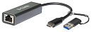D-Link Сетевой адаптер USB-C / 2.5G Ethernet с переходником USB-C/USB-A