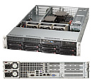 Сервер SUPERMICRO SuperServer 2U 6028R-WTR no CPU(2) E5-2600v3/v4 no memory(16)/ on board C612 RAID 0/1/5/10/ no HDD(8)LFF/ 2xGE/ 4xFH, 2xLP/ 2x740W Platinum