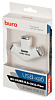 Разветвитель USB 2.0 Buro BU-HUB3-0.5-U2.0-Paw 3порт. белый
