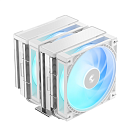 Кулер для процессора DEEPCOOL AG620 G2 WH ARGB LGA1954/1851/1700/AM5/AM4 (9шт/кор, TDP 270W, PWM, DUAL ARGB Fan 120mm, 6 тепл. трубок, белый) RET (R-A