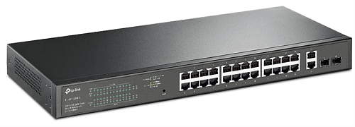 Коммутатор TP-Link TL-SG1428PE, 28-портовый Easy Smart c 24 портами PoE+, 26 RJ45 портов 10/100/1000 Мбит/с и 2 независимых SFP-слота, поддержка 802.3