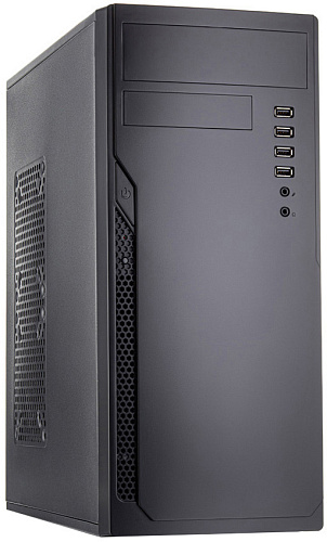 Корпус без блока питания/ Case Foxline FL-301, ATX, 1x5.25EXT, 1x3.5EXT, 4x3.5INT, 4xUSB2.0, HDA, w/o FAN, w/o ATX PSU, no pwr cord