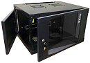 Шкаф настенный Next, 15U 550x600, стеклянная дверь, черный (существенное повреждение коробки)