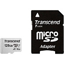 Карта памяти MICRO SDXC 128GB W/ADAP C10 TS128GUSD300S-A TRANSCEND