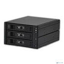 Procase L3-203-SATA3-BK {Hot-swap корзина 3 SATA3/SAS 6Gb, черный, с замком, hotswap aluminium mobie rack module (2x5,25) 1xFAN 80x15mm}